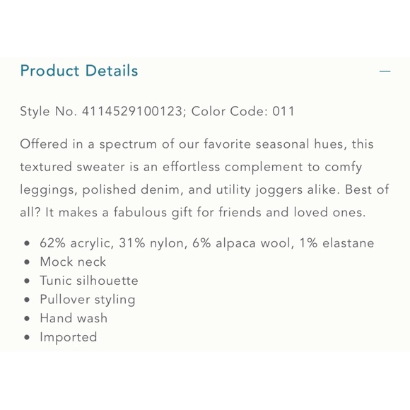 Anthropologie Bia Mock Neck Tunic Sweater NWT SZ XL - Picture 15 of 16